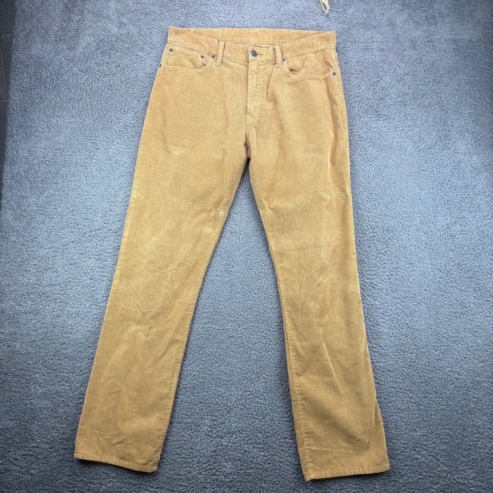 GAP 1969 Corduroy Pants‎ Mens 32x32 Straight Leg Beige Casual Everyday Trousers